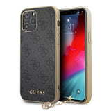 Guess iPhone 12/iPhone 12 Pro Skal 4G Charms Grå