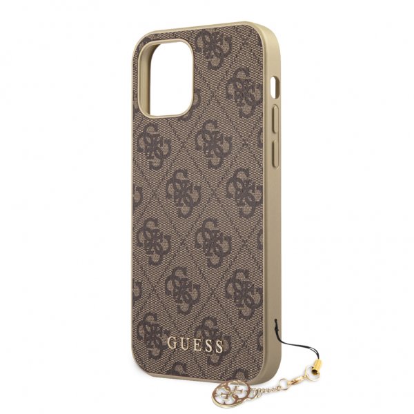 Guess iPhone 12 Pro Max Skal 4G Charms Brun