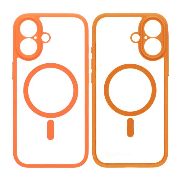 iPhone 17 Skal Kamerasarg MagSafe Orange Transparent