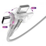Statik Kabel PowerPivot Pro USB-C/USB-C 1m Vit