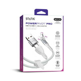 Statik Kabel PowerPivot Pro USB-C/USB-C 1m Vit
