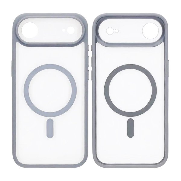 iPhone Air Skal Kamerasarg MagSafe Grå Transparent