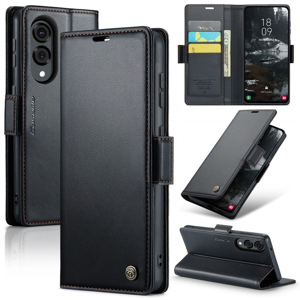 CaseMe Samsung Galaxy S25 Edge Fodral 023 Series Svart