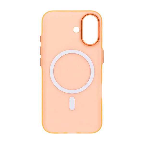iPhone 17 Skal Kamerasarg MagSafe Transparent Orange