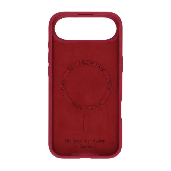 Rvelon iPhone Air Skal Silikon MagSafe Röd