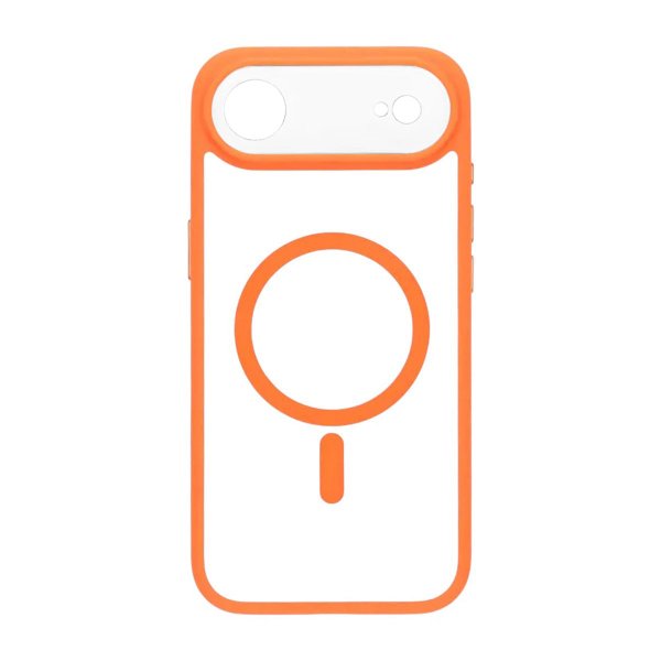 iPhone Air Skal Kamerasarg MagSafe Orange Transparent