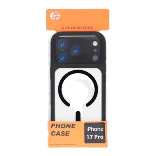 iPhone 17 Pro Skal Kamerasarg MagSafe Transparent Svart