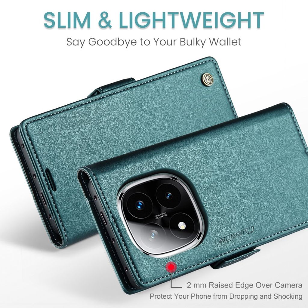 CaseMe Xiaomi Redmi Note 14 Pro 5G/14 Pro Plus 5G Fodral 023 Series Grön