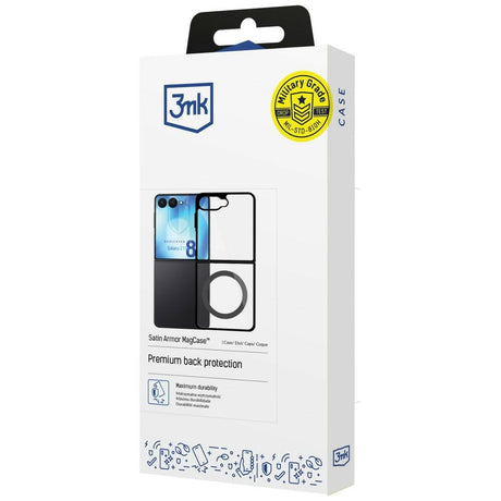 3mk Samsung Galaxy Z Flip 8 Skal Satin Armor MagCase Svart