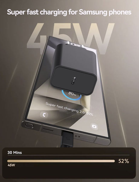 SiGN 45W Väggladdare USB-C PD Svart