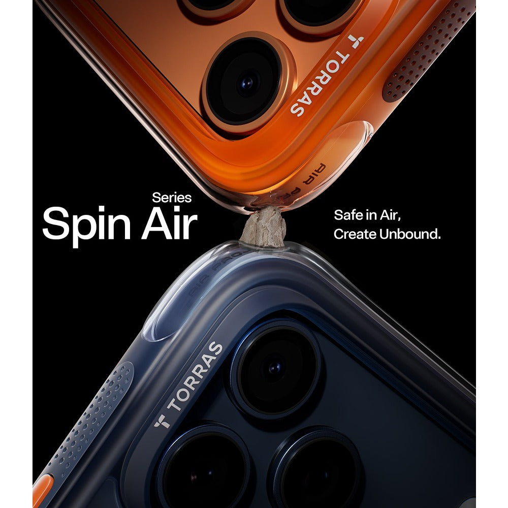 Torras iPhone 17 Pro Skal Ostand Q3 Air Energy Orange