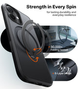 Torras iPhone 17 Skal Ostand Q3 Spin Obsidian Black