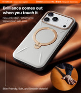 Torras iPhone 17 Pro Skal Ostand Q3 Vegskin Pearl Gray