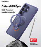 Torras Samsung Galaxy S26 Ultra Skal Ostand Q3 Spin Violet Surge