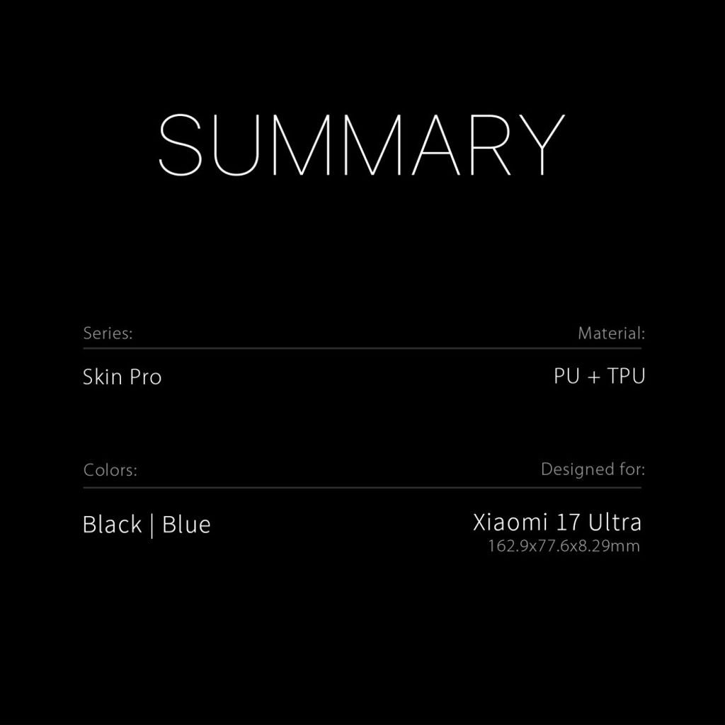 Dux Ducis Xiaomi 17 Ultra Fodral Skin Pro Series Blå