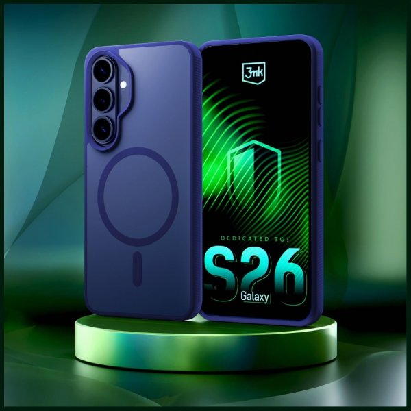 3mk Samsung Galaxy S26 Skal Smoke MagCase Blå