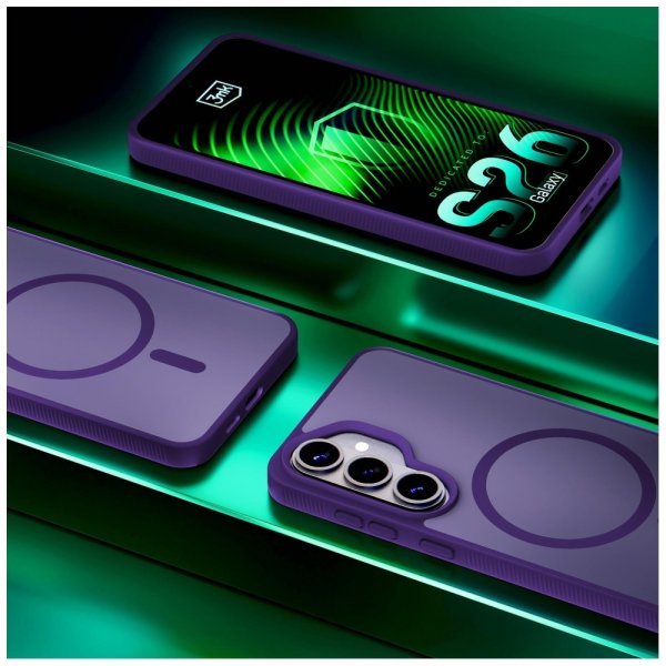 3mk Samsung Galaxy S26 Skal Smoke MagCase Lila