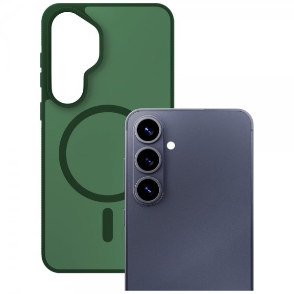 3mk Samsung Galaxy S26 Plus Skal Smoke MagCase Grön