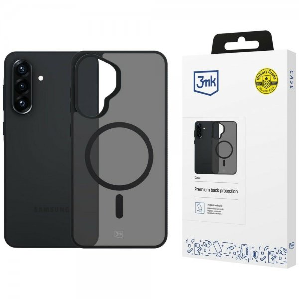 3mk Samsung Galaxy A57 Skal Smoke MagCase Svart