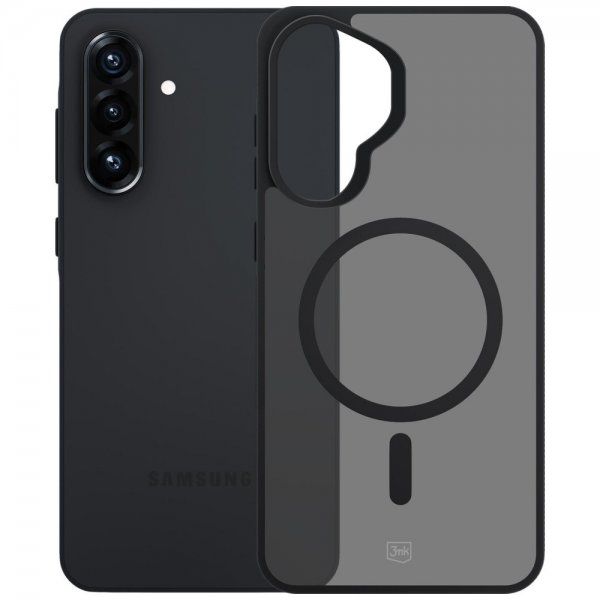 3mk Samsung Galaxy A57 Skal Smoke MagCase Svart