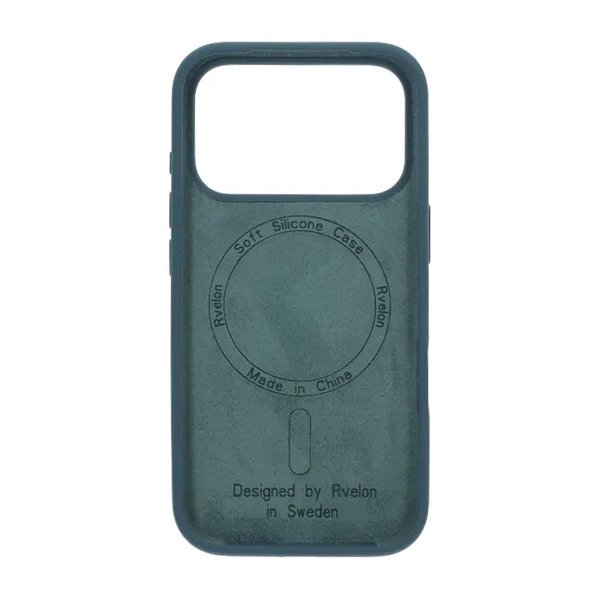 Rvelon iPhone 17 Pro Skal Silikon MagSafe Grön
