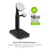 Mophie Trådlös Laddare 3-in-1 Extendable Stand MagSafe