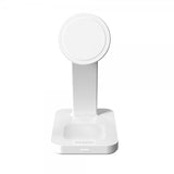 Mophie Trådlös Laddare Snap+ 3-in-1 Wireless Charge Stand Qi2 MagSafe Vit