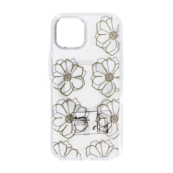 iPhone 15 Skal Mönster MagSafe Blommor