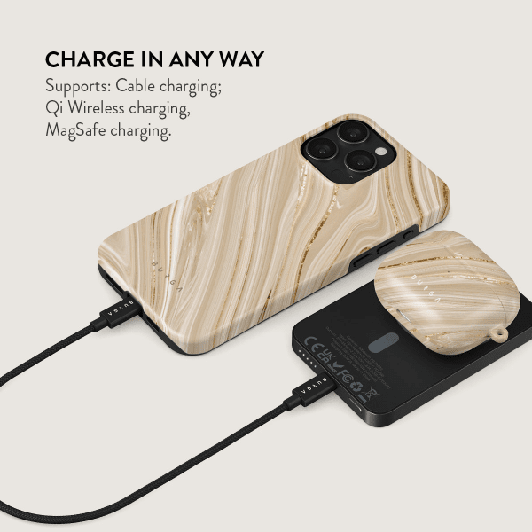 Burga Powerbank MagSafe 5000 mAh Full Glam Grå