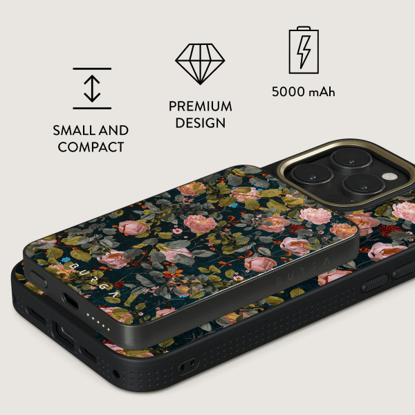 Burga Powerbank MagSafe 5000 mAh Bloomy Garden