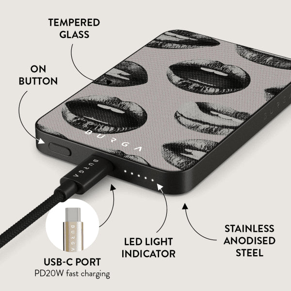 Burga Powerbank MagSafe 5000 mAh Next Mistake Grå