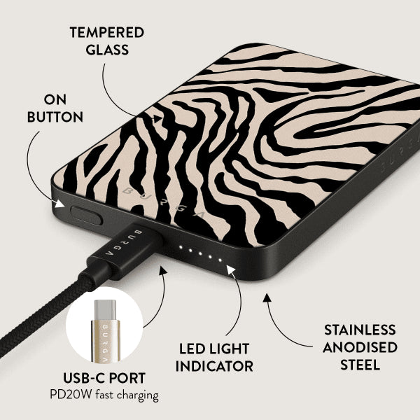 Burga Powerbank MagSafe 5000 mAh Imperial Grå