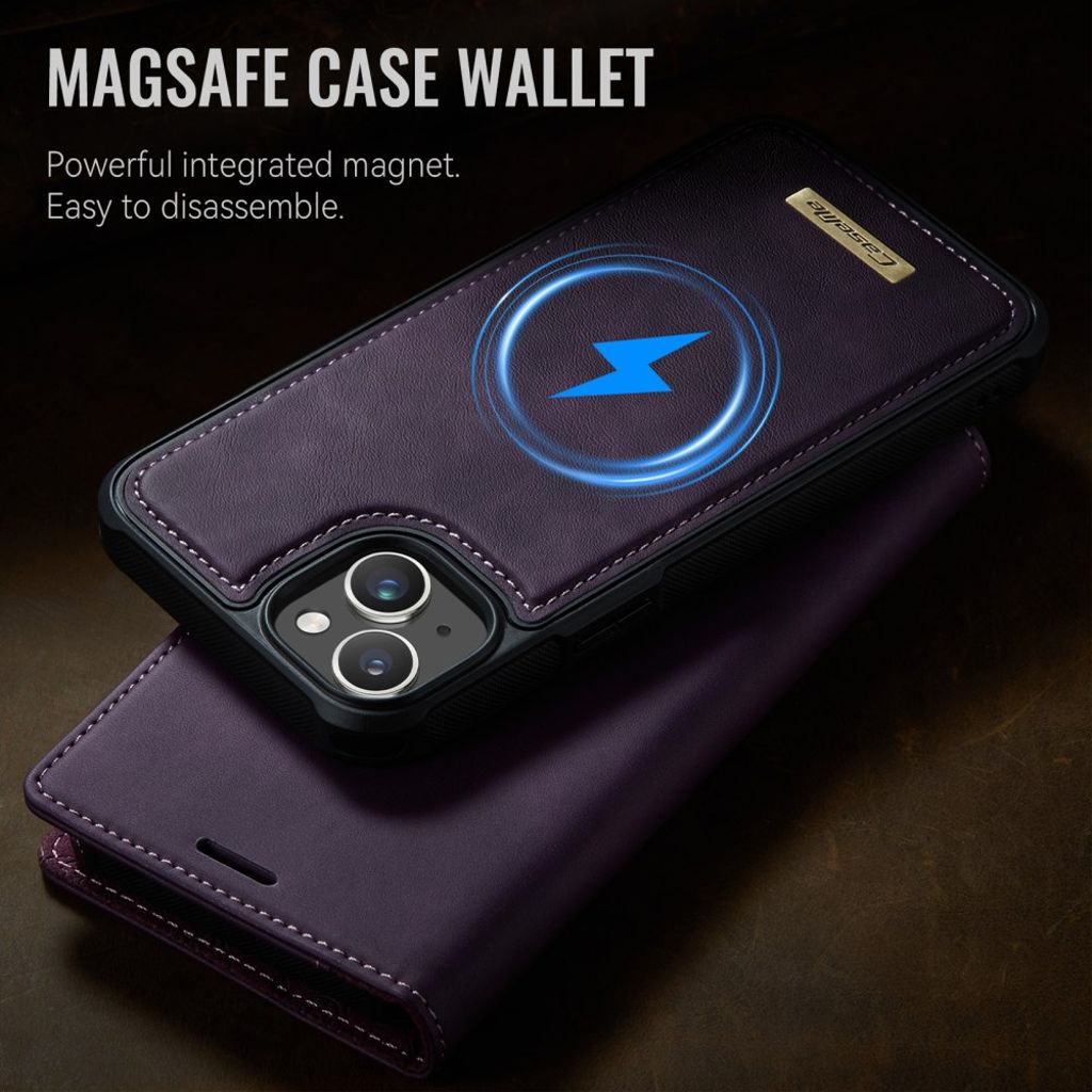 CaseMe iPhone 15 Fodral C49 Series Lila