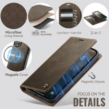 CaseMe iPhone 13 Fodral C49 Series Brun