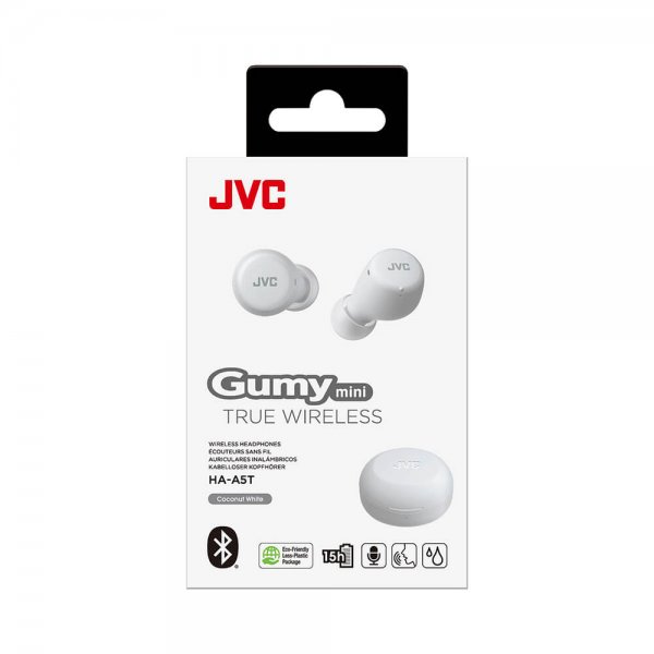 JVC Hörlurar In-Ear True Wireless Gumy Mini HA-A5T Vit