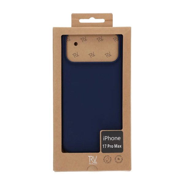 Rvelon iPhone 17 Pro Max Skal Silikon MagSafe Mörkblå