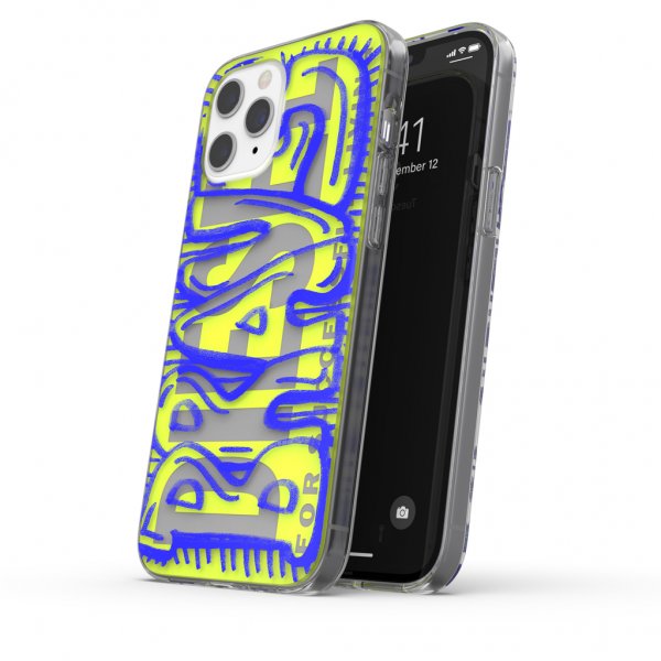 Diesel iPhone 12 Pro Max Skal Snap Case Clear AOP Blue/Neon Lime