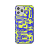 Diesel iPhone 12 Pro Max Skal Snap Case Clear AOP Blue/Neon Lime