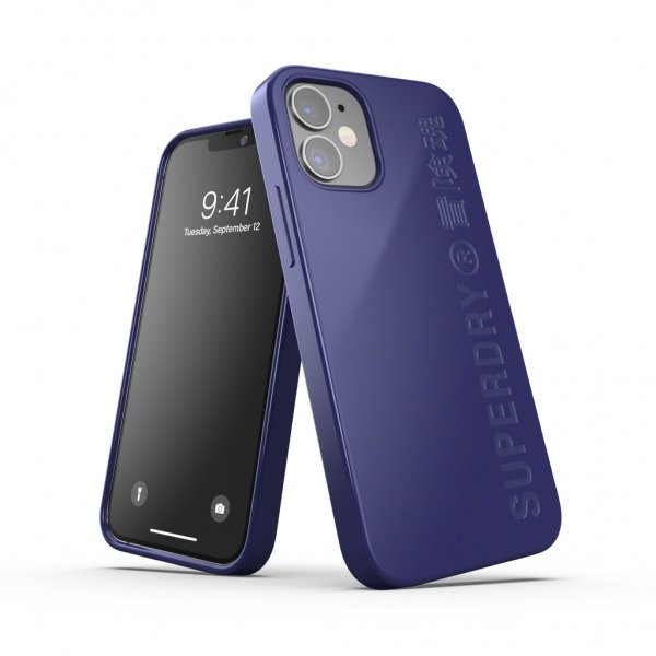 Superdry iPhone 12 Mini Skal Snap Case Compostable Materials Navy Blue