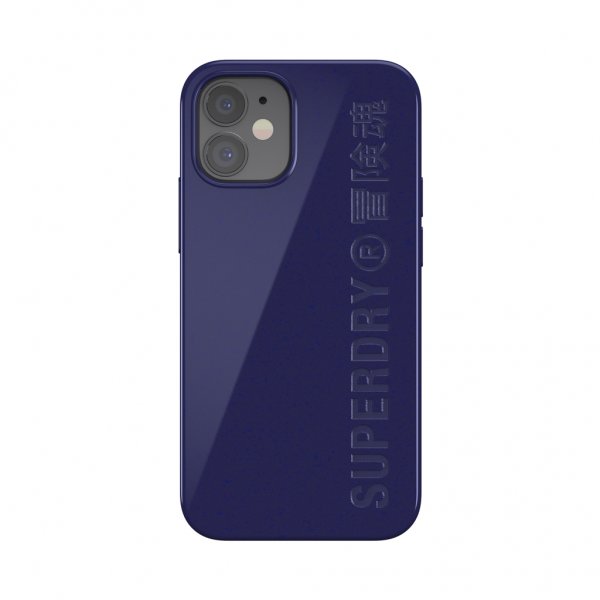 Superdry iPhone 12 Mini Skal Snap Case Compostable Materials Navy Blue