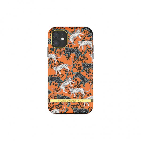 Richmond & Finch iPhone 11 Skal Orange Leopard