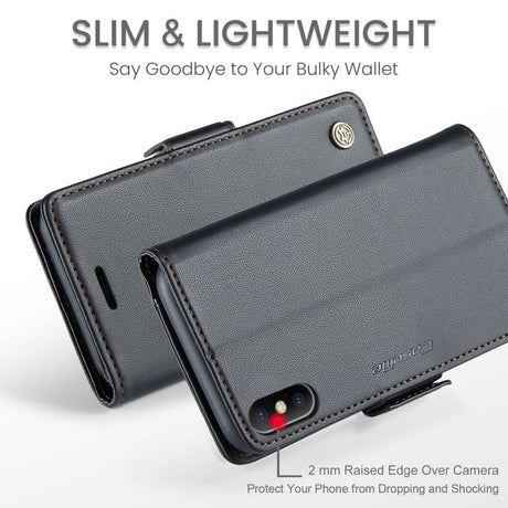 CaseMe iPhone Xs Max Fodral 023 Series Svart