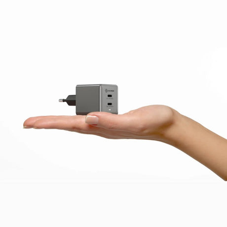 Alogic Laddare Dual USB-C Rapid Power 45W Cube GaN Grå
