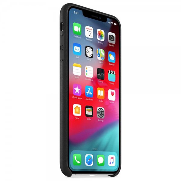 Apple Original Läderskal till iPhone X/Xs Svart