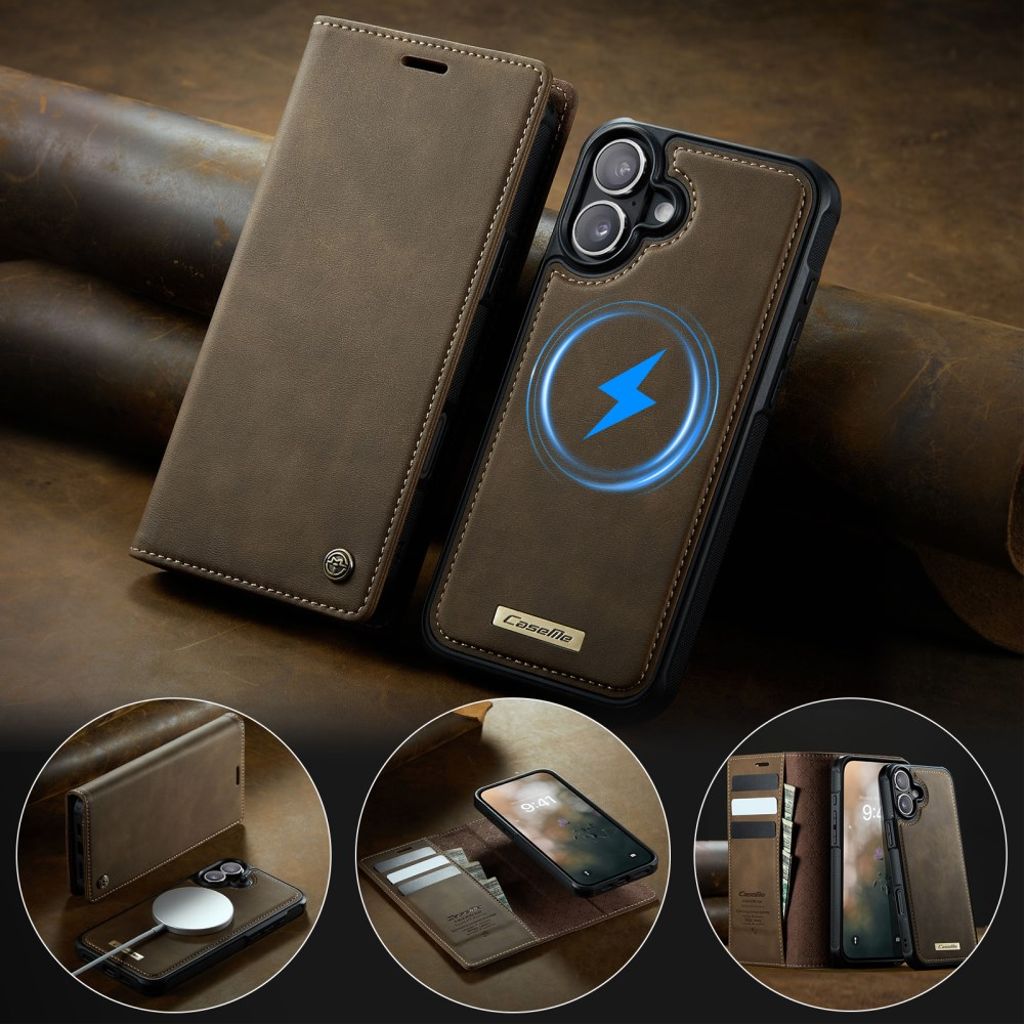 CaseMe iPhone 17 Fodral C49 Series Brun