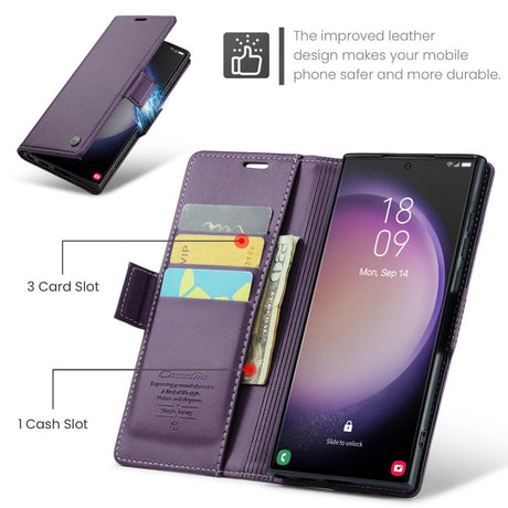 CaseMe Samsung Galaxy S24 Ultra Fodral 023 Series Lila