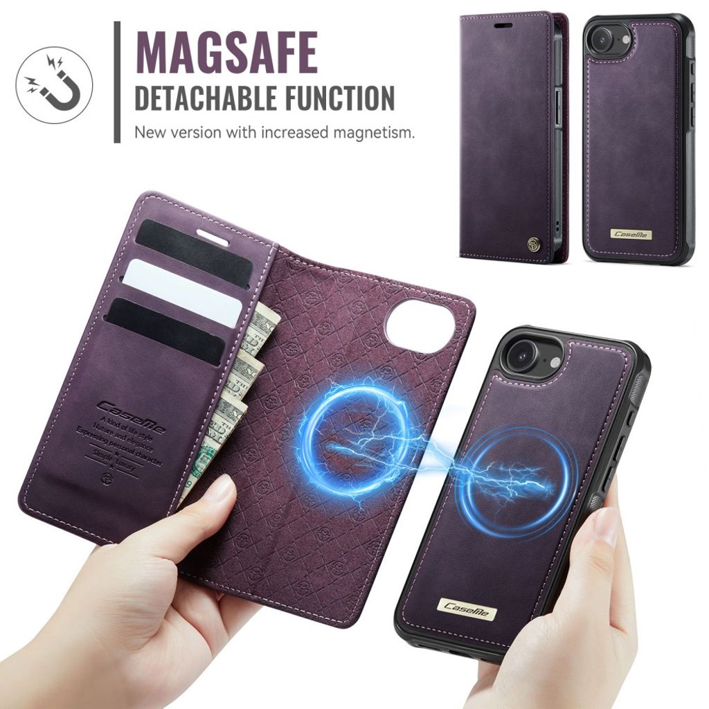 CaseMe iPhone 16e/iPhone 17e Fodral C49 Series Lila