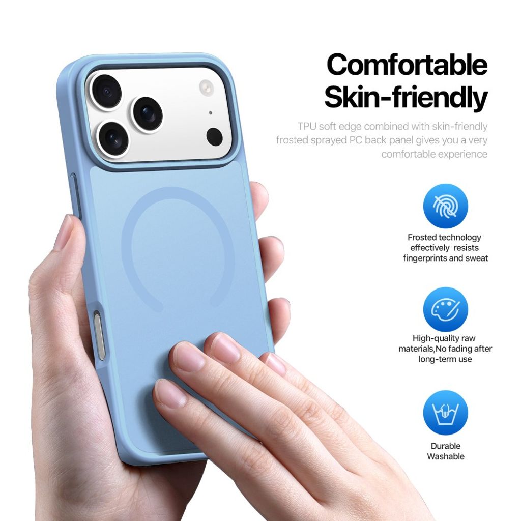 Dux Ducis iPhone 17 Pro Max/iPhone 18 Pro Max Skal Yind Series MagSafe Blå