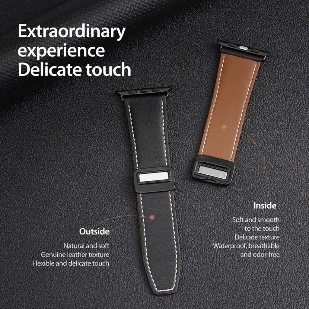 Dux Ducis Apple Watch 44/45/46mm/Ultra 49mm Armband YA Series Svart