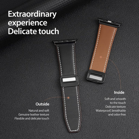 Dux Ducis Apple Watch 44/45/46mm/Ultra 49mm Armband YA Series Svart